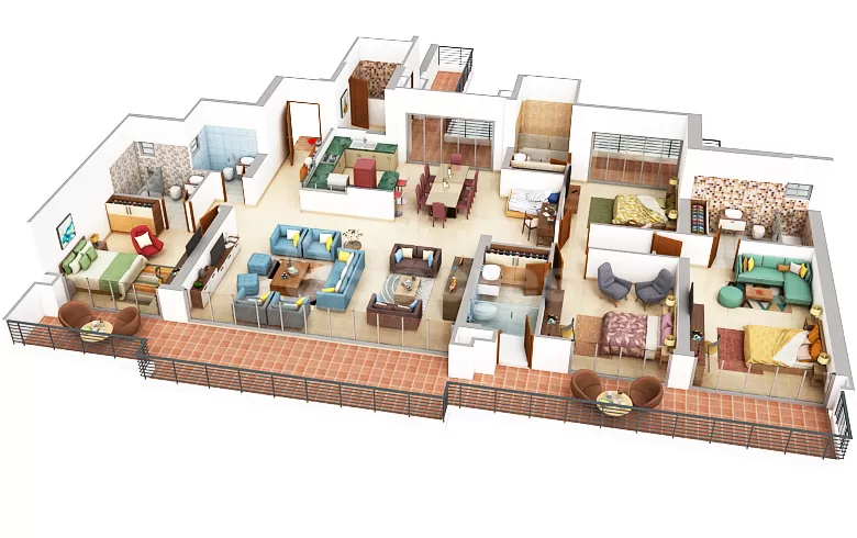 M3M the cullinan 4 BHK Premium Apartment 