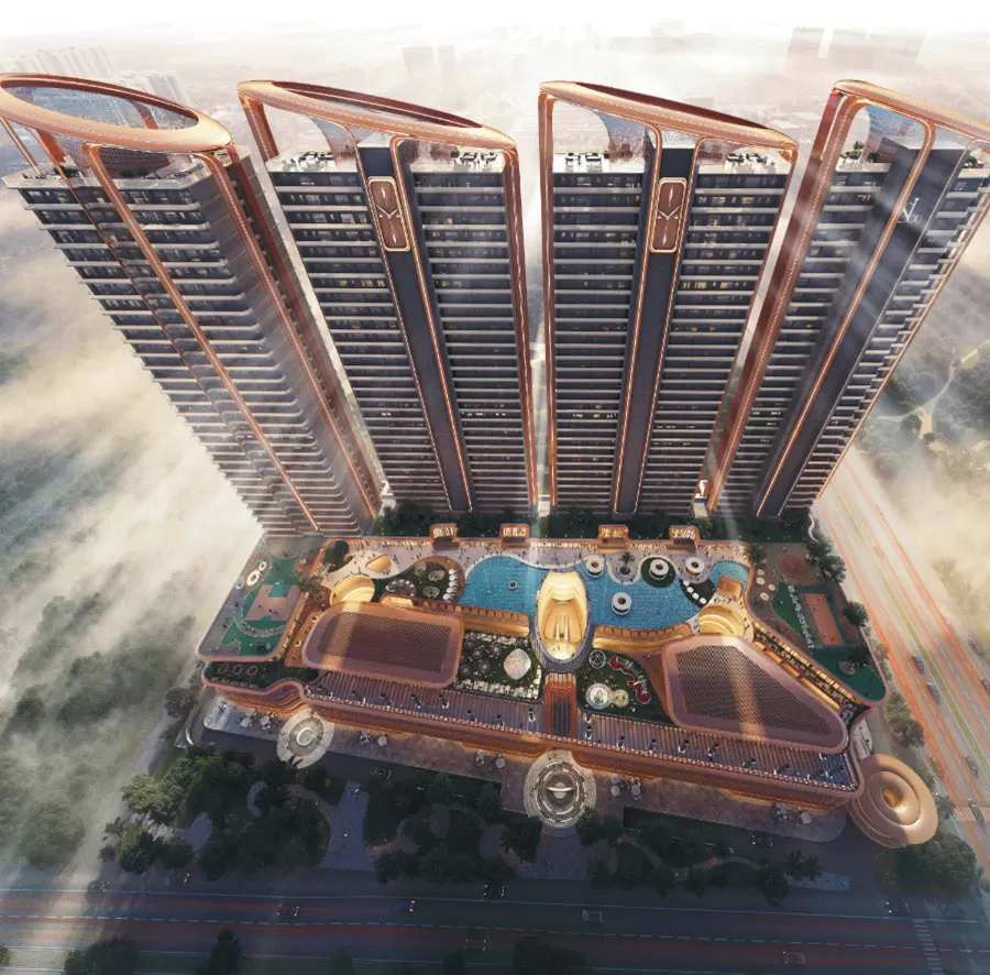 Ultra luxury branded residences in Sector 97 Noida with iconic architecture and skyline views