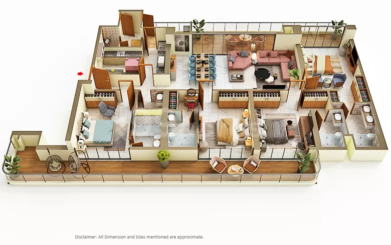 4 BHK Ultra-Luxury Apartment | Smartworld Elie Saab Residences