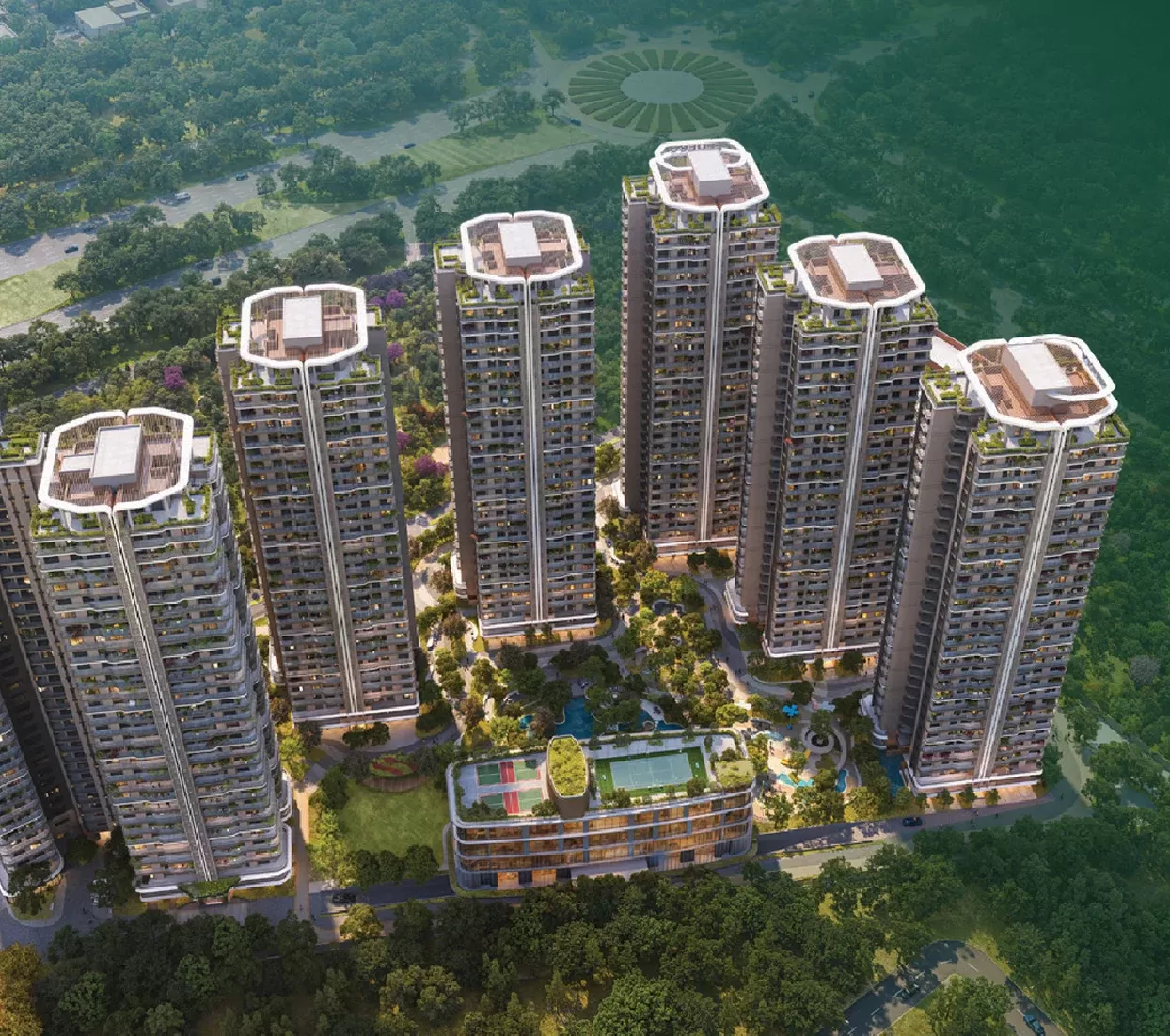 Luxury 4 BHK apartments at Eldeco 7 Peaks Greater Noida exterior and lifestyle view