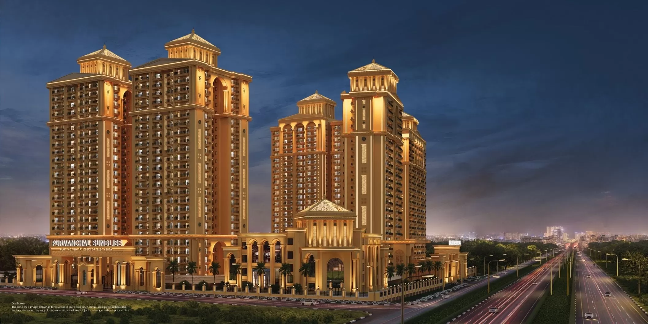 Purvanchal Sunbliss luxury high rise apartments Sector 22D Yamuna Expressway Greater Noida